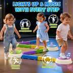 Light-Up Balance Stepping Stones for Kids