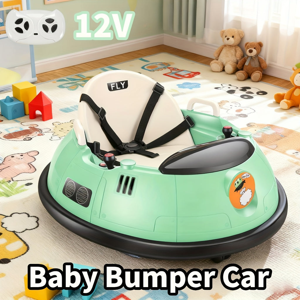 12V Kids Electric Ride-On Car with Remote Control & 360° Rotation
