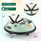 12V Kids Electric Ride-On Car with Remote Control & 360° Rotation