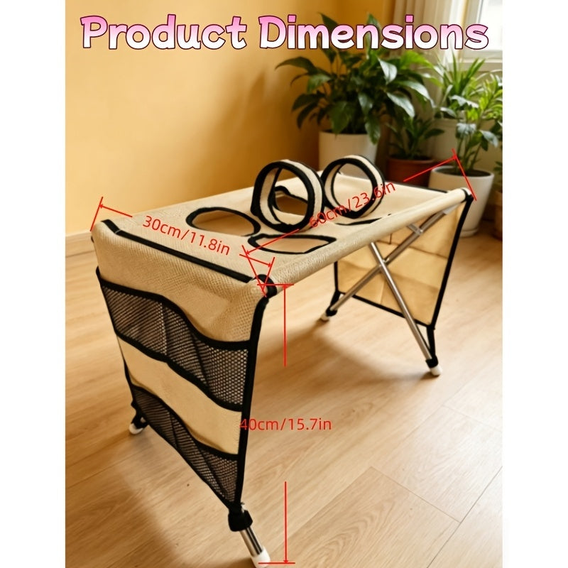 Foldable Pet Grooming Hammock with Stand – Portable Dog & Cat Nail Trimming Station