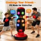 Interactive Kids Punching Bag with Scoring, Lights & Music