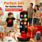 Interactive Kids Punching Bag with Scoring, Lights & Music
