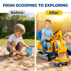 Kids Ride-On Construction Excavator Toy