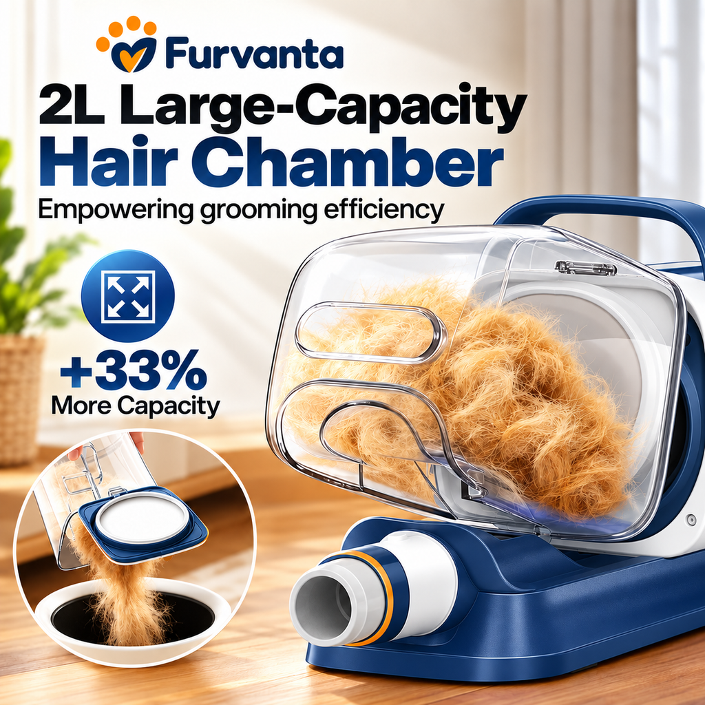 Furvanta Pet Grooming Vacuum Kit – 15,000Pa, 2L