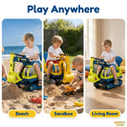 Kids Ride-On Construction Excavator Toy