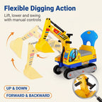 Kids Ride-On Construction Excavator Toy