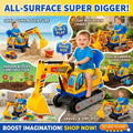 Kids Ride-On Construction Excavator Toy