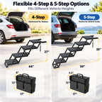 Portable Pet Climbing Steps – Foldable Travel Staircase for Dogs