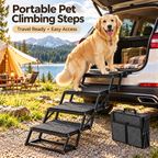 Portable Pet Climbing Steps – Foldable Travel Staircase for Dogs