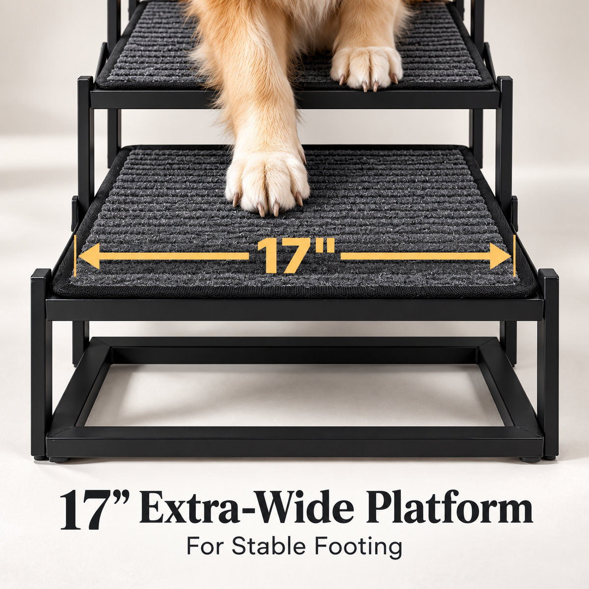 Portable Pet Climbing Steps – Foldable Travel Staircase for Dogs