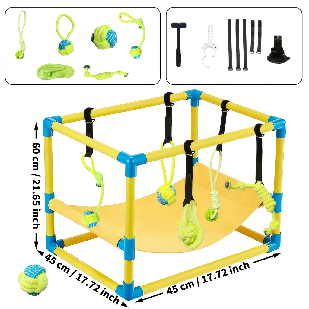 Interactive Puppy Play Gym with 8 Toys