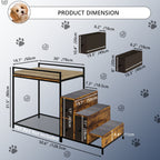 Multi-Level Pet Window Perch with Stairs & 3 Storage Drawers – Cozy Cat & Dog Bunk Bed