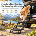 Portable Pet Climbing Steps – Foldable Travel Staircase for Dogs