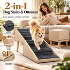 2-in-1 Foldable Dog Stairs & Ottoman